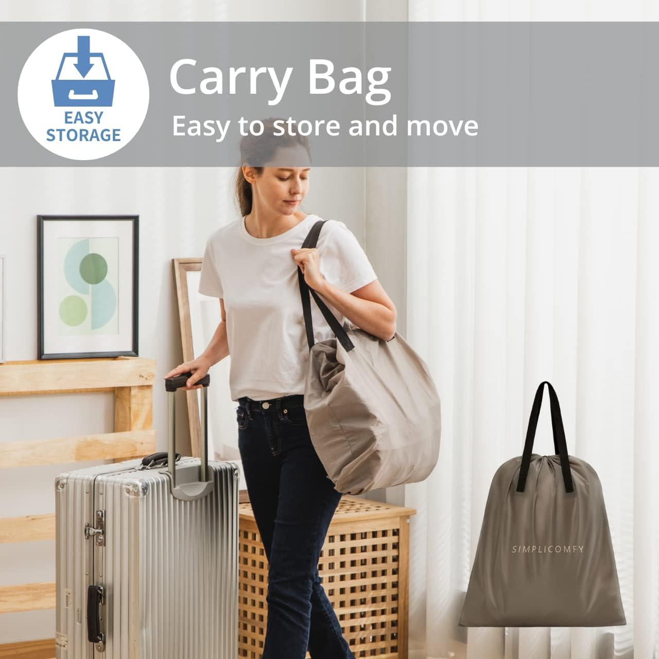 Inflatable Air Mattress with Built-in AC Pump